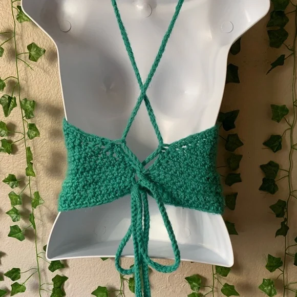 Handmade Crochet Halter Top - Picture 4 of 4